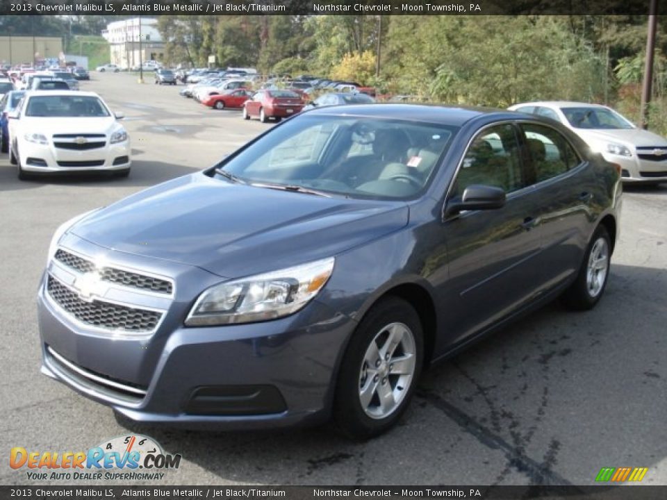 2013 Chevrolet Malibu LS Atlantis Blue Metallic / Jet Black/Titanium Photo #4