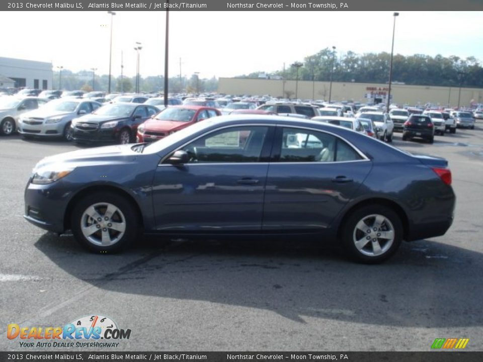 2013 Chevrolet Malibu LS Atlantis Blue Metallic / Jet Black/Titanium Photo #5