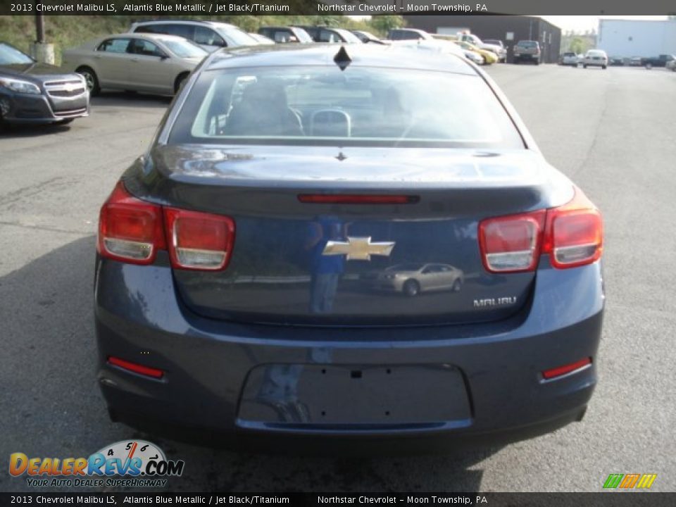 2013 Chevrolet Malibu LS Atlantis Blue Metallic / Jet Black/Titanium Photo #7