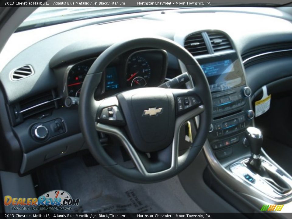 2013 Chevrolet Malibu LS Atlantis Blue Metallic / Jet Black/Titanium Photo #10