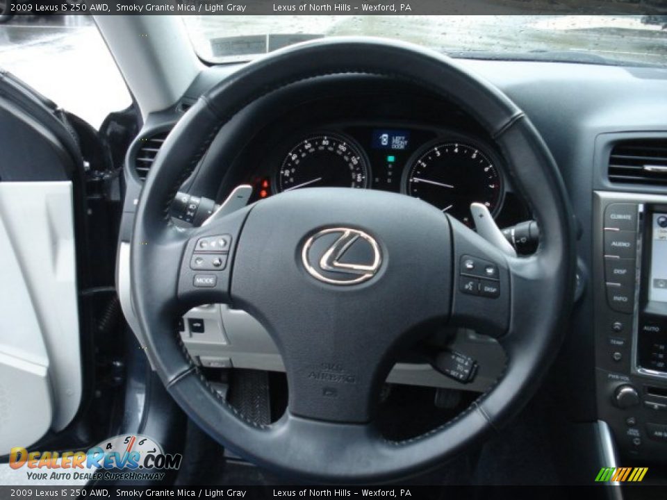 2009 Lexus IS 250 AWD Smoky Granite Mica / Light Gray Photo #17