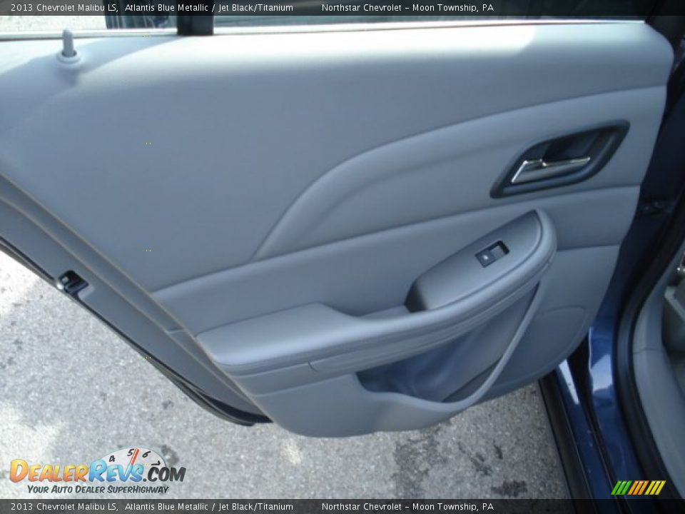 2013 Chevrolet Malibu LS Atlantis Blue Metallic / Jet Black/Titanium Photo #14