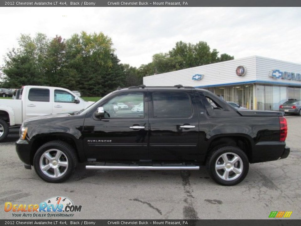 2012 Chevrolet Avalanche LT 4x4 Black / Ebony Photo #2