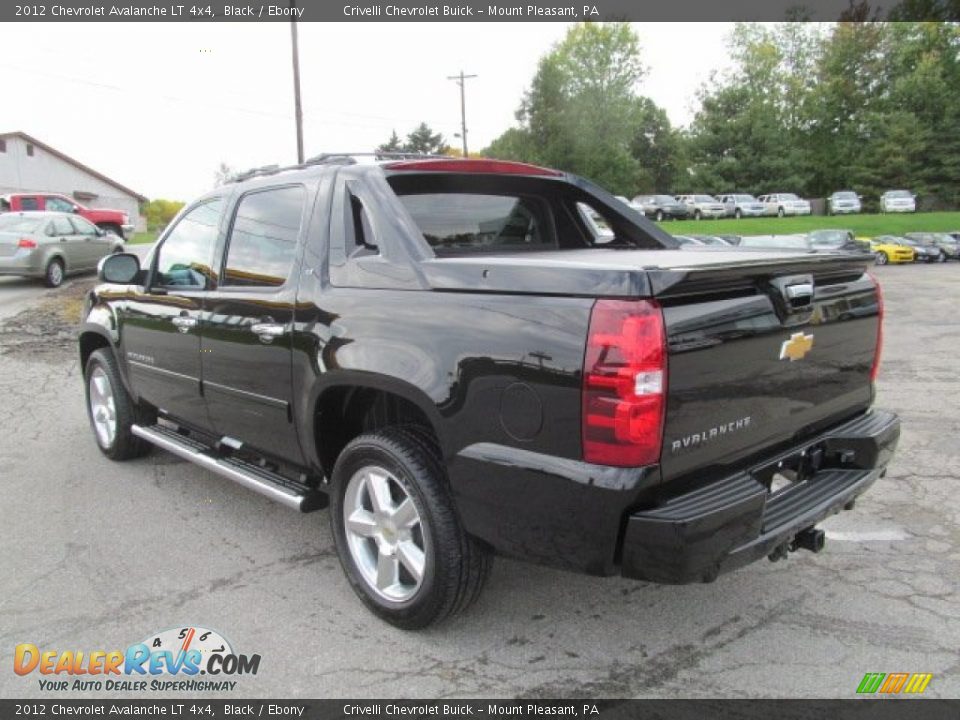 2012 Chevrolet Avalanche LT 4x4 Black / Ebony Photo #3