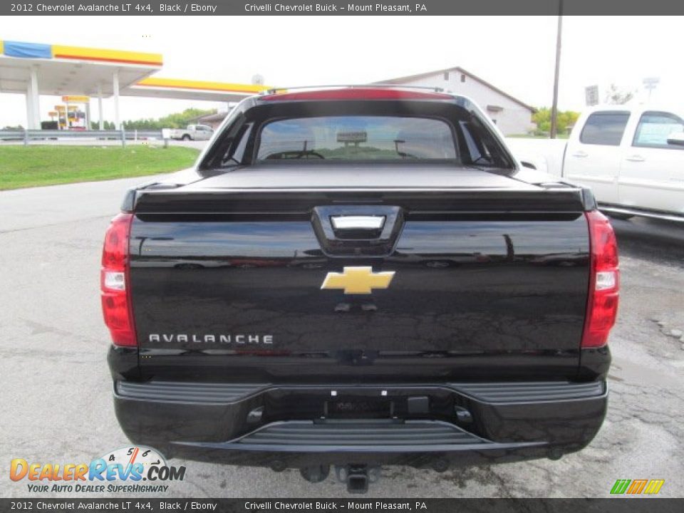 2012 Chevrolet Avalanche LT 4x4 Black / Ebony Photo #4