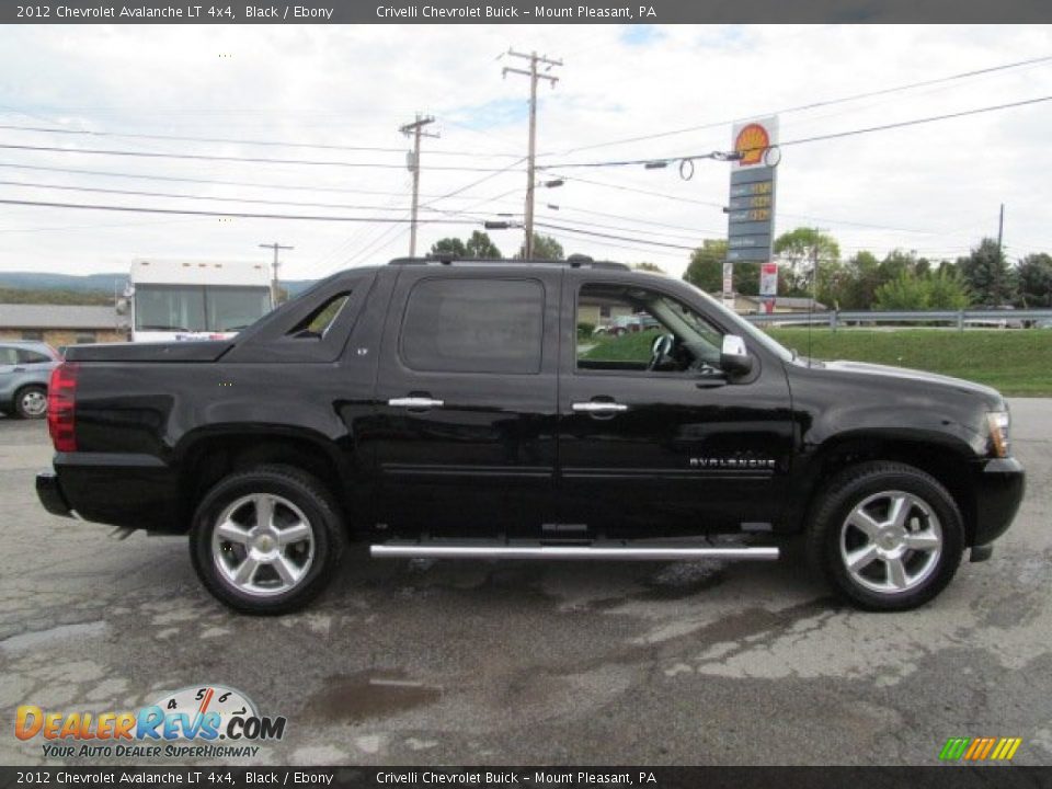 2012 Chevrolet Avalanche LT 4x4 Black / Ebony Photo #12