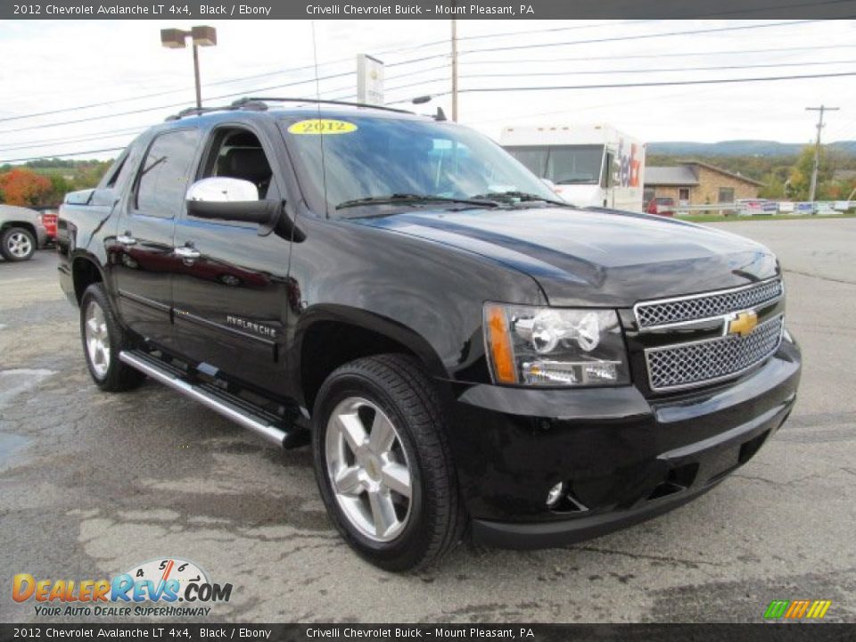 2012 Chevrolet Avalanche LT 4x4 Black / Ebony Photo #14