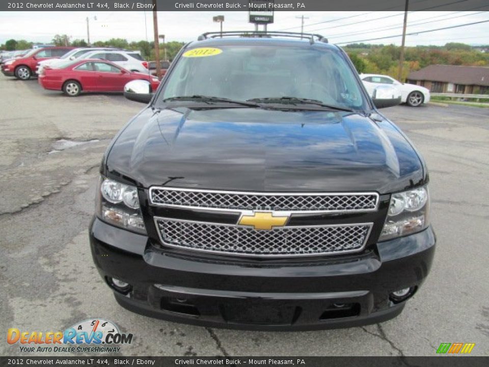 2012 Chevrolet Avalanche LT 4x4 Black / Ebony Photo #15