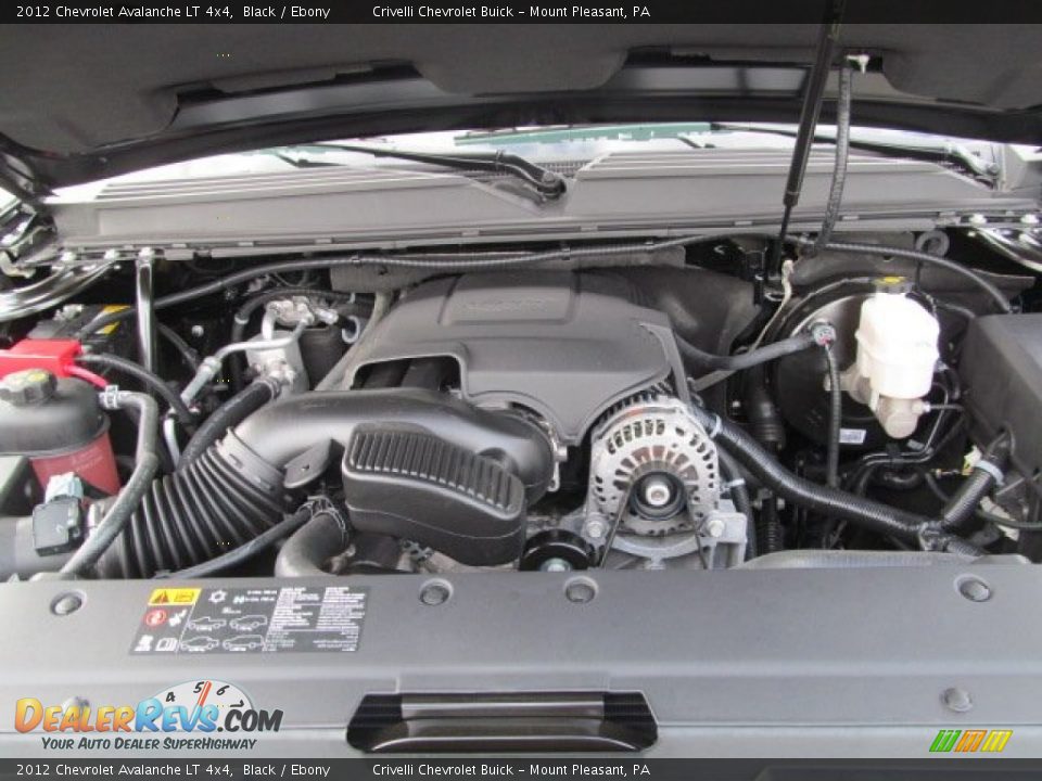 2012 Chevrolet Avalanche LT 4x4 Black / Ebony Photo #16