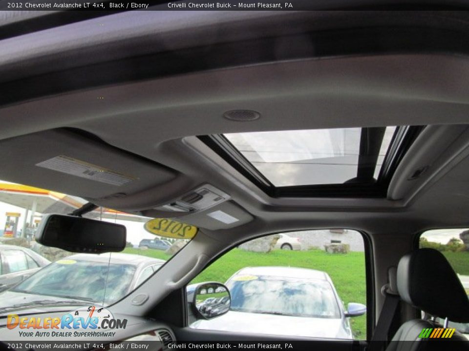 2012 Chevrolet Avalanche LT 4x4 Black / Ebony Photo #20