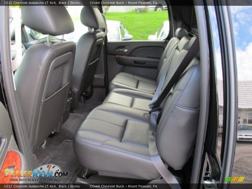 2012 Chevrolet Avalanche LT 4x4 Black / Ebony Photo #21