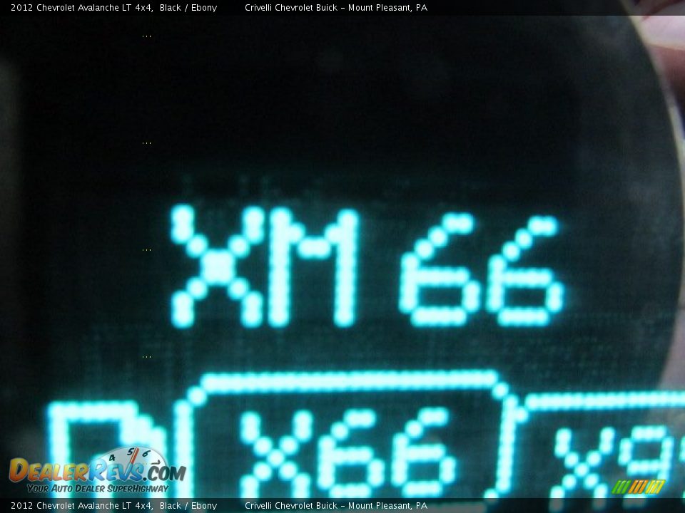 2012 Chevrolet Avalanche LT 4x4 Black / Ebony Photo #31