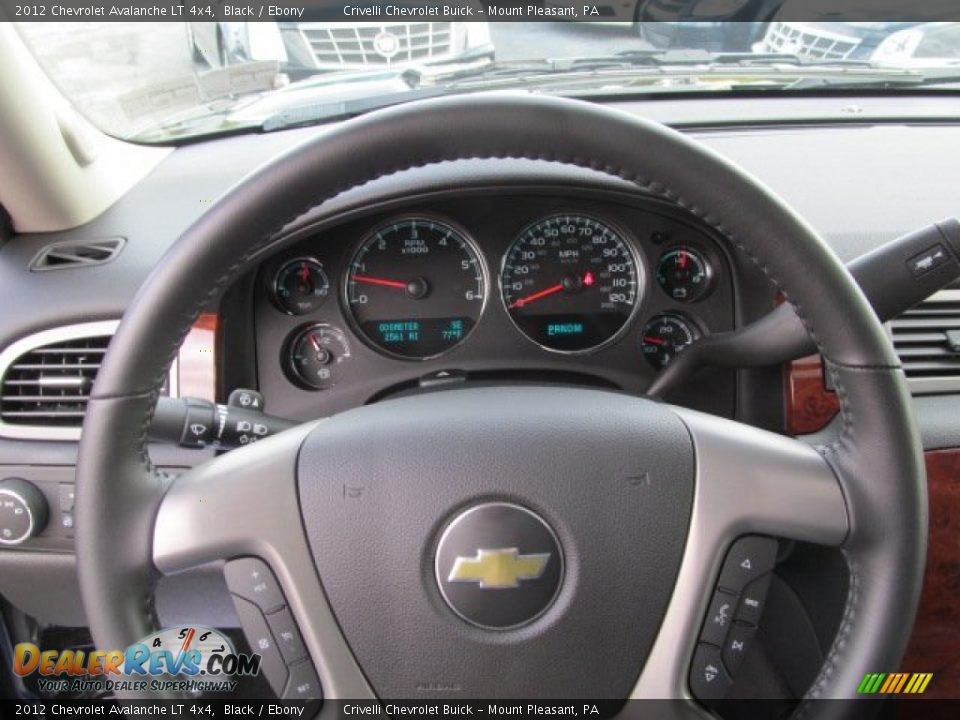2012 Chevrolet Avalanche LT 4x4 Black / Ebony Photo #35