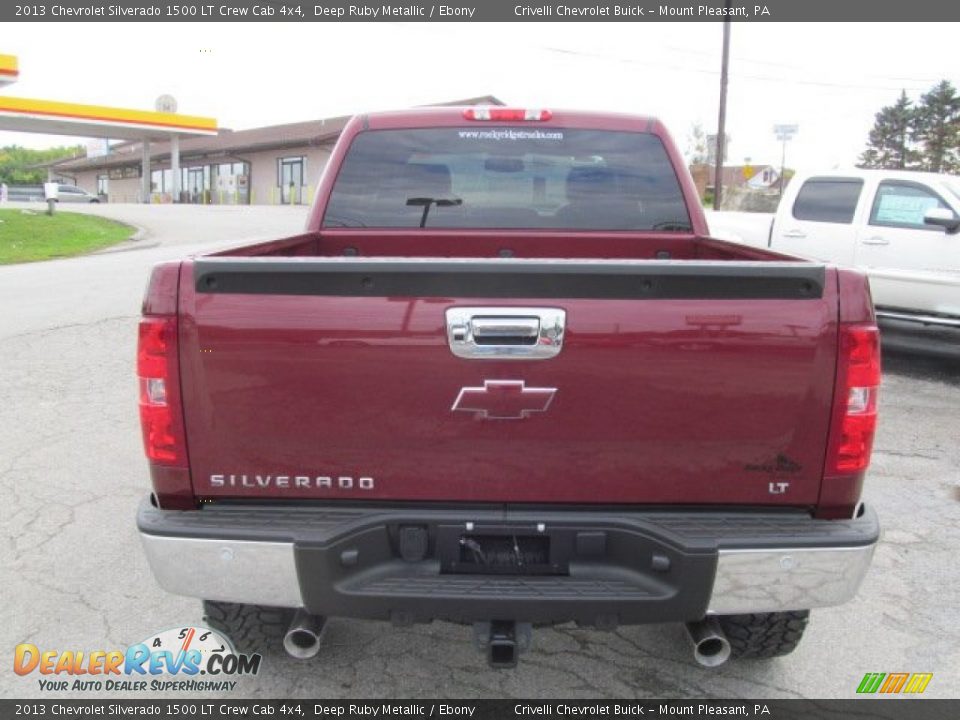 2013 Chevrolet Silverado 1500 LT Crew Cab 4x4 Deep Ruby Metallic / Ebony Photo #8