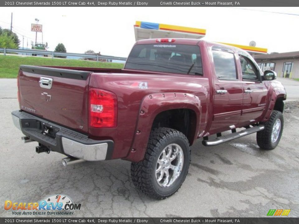 2013 Chevrolet Silverado 1500 LT Crew Cab 4x4 Deep Ruby Metallic / Ebony Photo #12