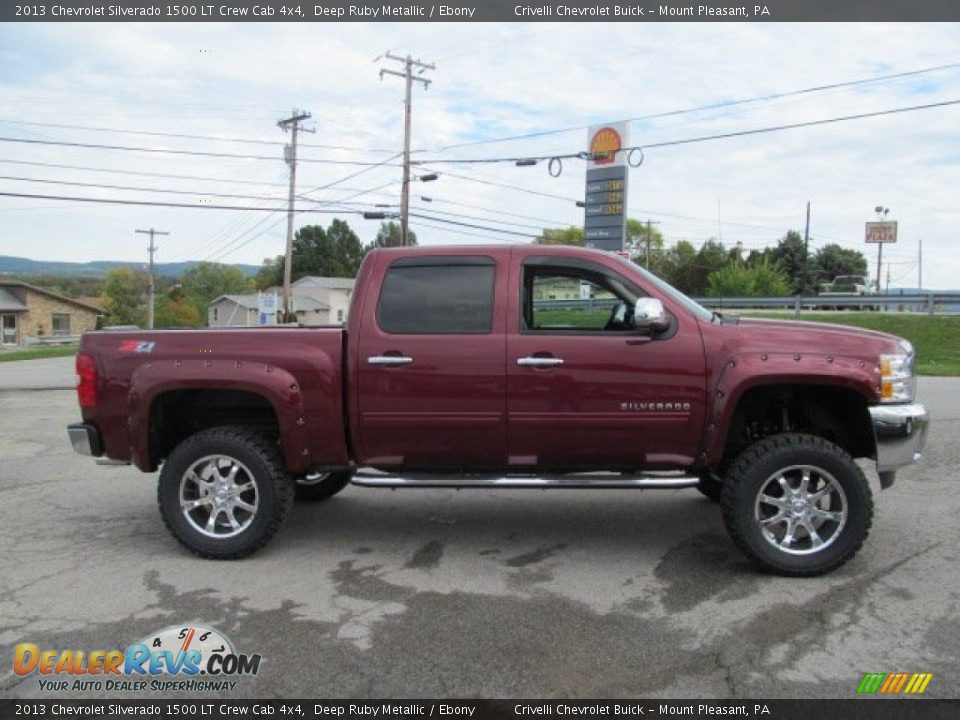 2013 Chevrolet Silverado 1500 LT Crew Cab 4x4 Deep Ruby Metallic / Ebony Photo #13
