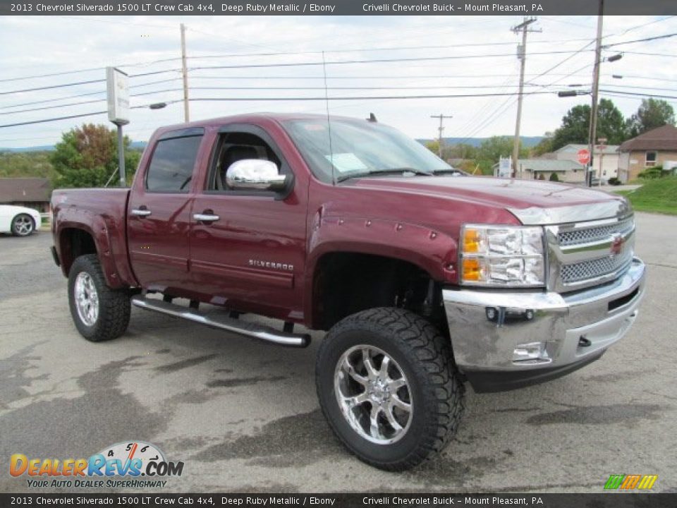 2013 Chevrolet Silverado 1500 LT Crew Cab 4x4 Deep Ruby Metallic / Ebony Photo #14