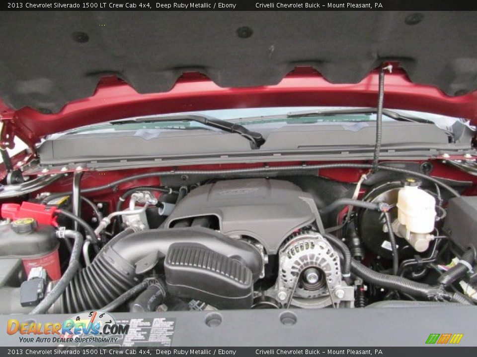 2013 Chevrolet Silverado 1500 LT Crew Cab 4x4 Deep Ruby Metallic / Ebony Photo #15