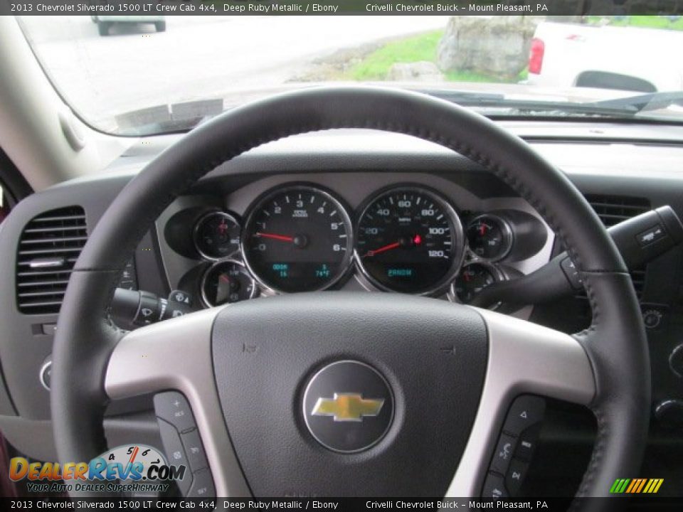 2013 Chevrolet Silverado 1500 LT Crew Cab 4x4 Deep Ruby Metallic / Ebony Photo #25