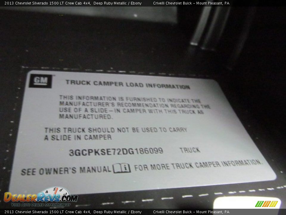 2013 Chevrolet Silverado 1500 LT Crew Cab 4x4 Deep Ruby Metallic / Ebony Photo #36