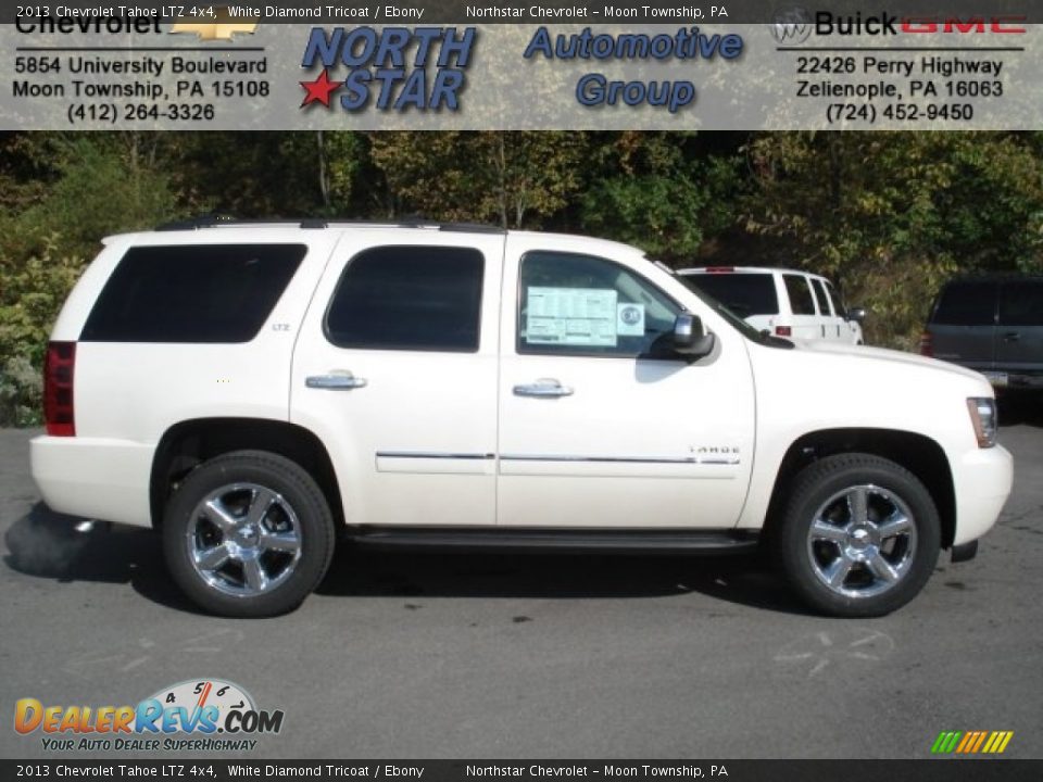 2013 Chevrolet Tahoe LTZ 4x4 White Diamond Tricoat / Ebony Photo #1