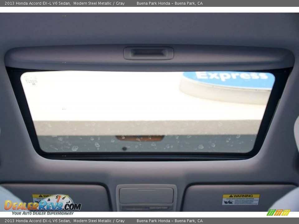 2013 Honda Accord EX-L V6 Sedan Modern Steel Metallic / Gray Photo #15