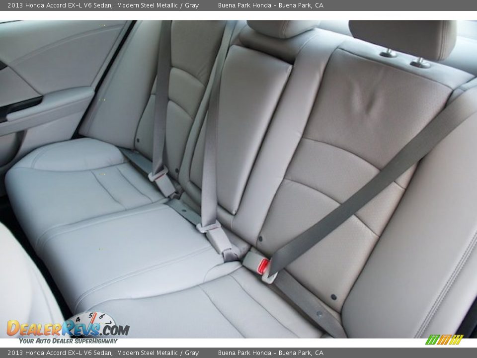 2013 Honda Accord EX-L V6 Sedan Modern Steel Metallic / Gray Photo #16