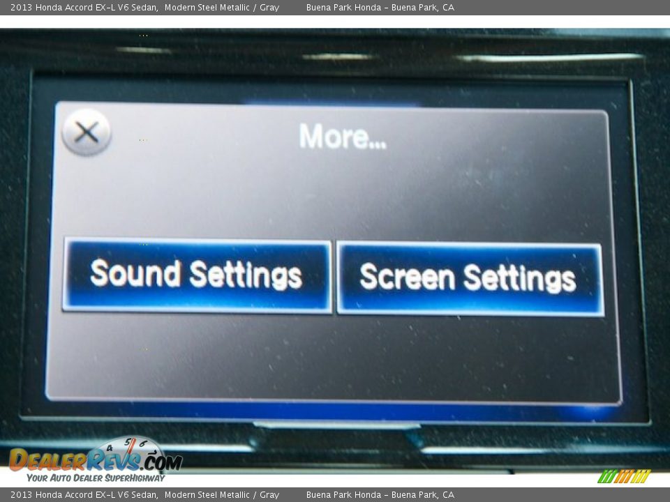 2013 Honda Accord EX-L V6 Sedan Modern Steel Metallic / Gray Photo #18