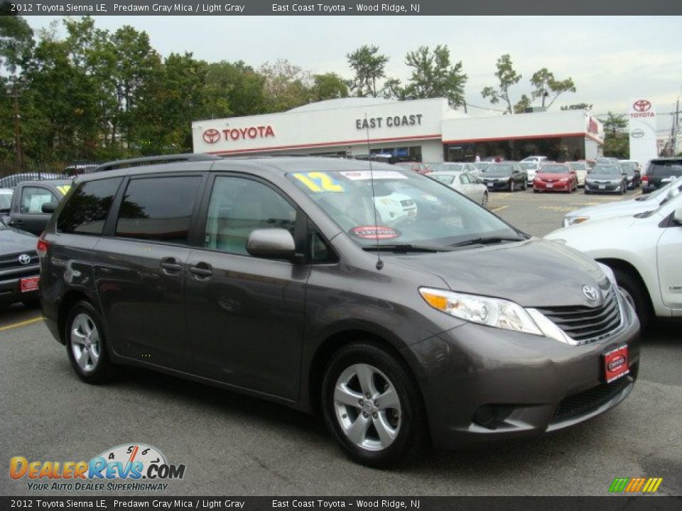 2012 Toyota Sienna LE Predawn Gray Mica / Light Gray Photo #1