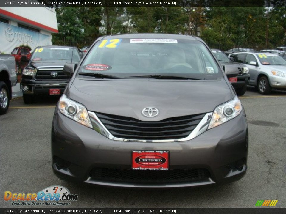 2012 Toyota Sienna LE Predawn Gray Mica / Light Gray Photo #2