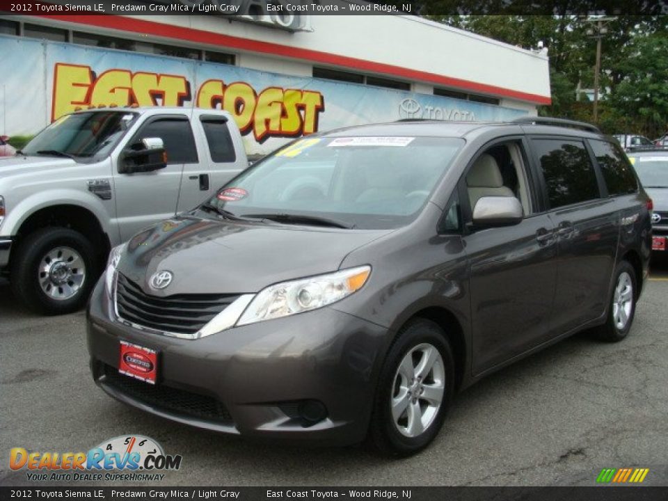 2012 Toyota Sienna LE Predawn Gray Mica / Light Gray Photo #3