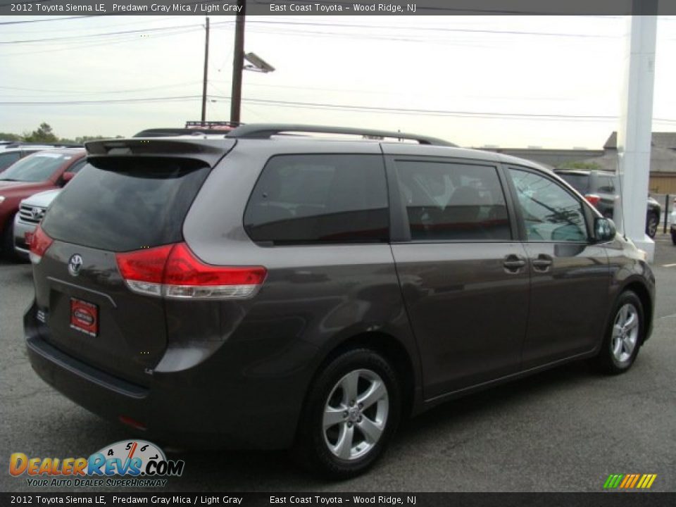 2012 Toyota Sienna LE Predawn Gray Mica / Light Gray Photo #4