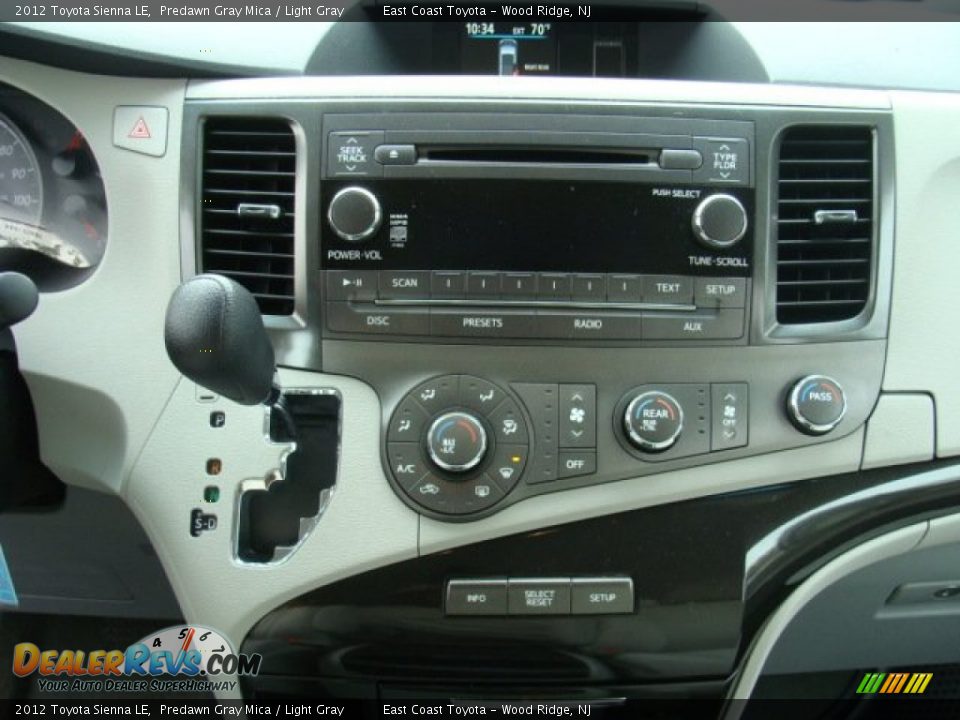 2012 Toyota Sienna LE Predawn Gray Mica / Light Gray Photo #11