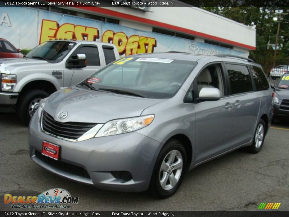 2012 Toyota Sienna LE Silver Sky Metallic / Light Gray Photo #3