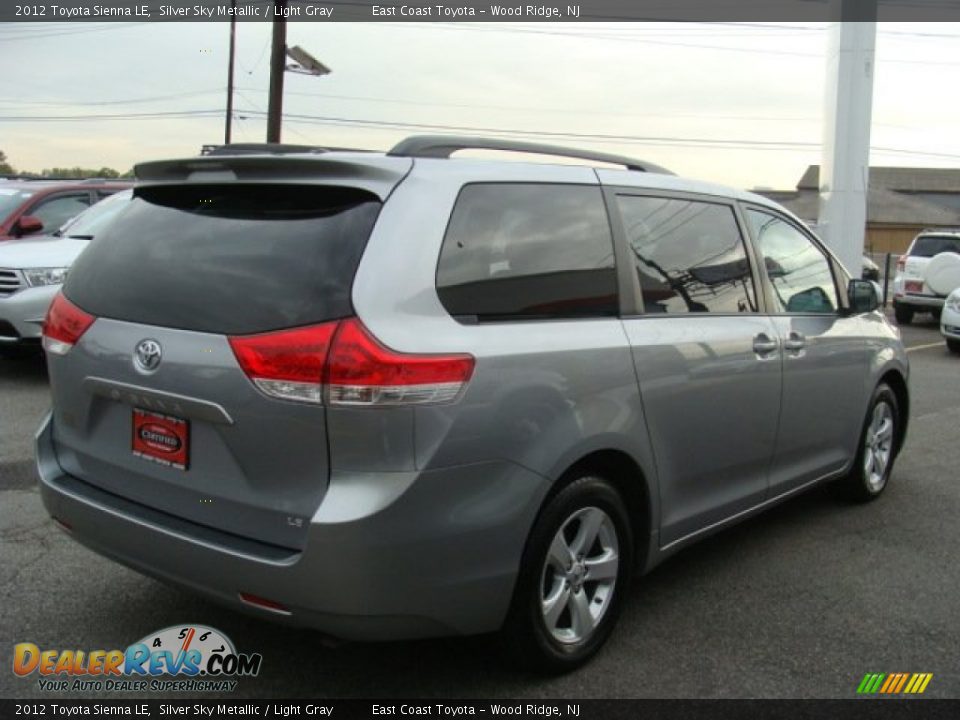 2012 Toyota Sienna LE Silver Sky Metallic / Light Gray Photo #4