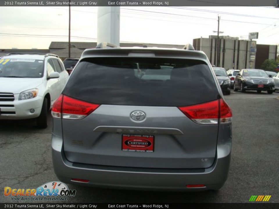 2012 Toyota Sienna LE Silver Sky Metallic / Light Gray Photo #5