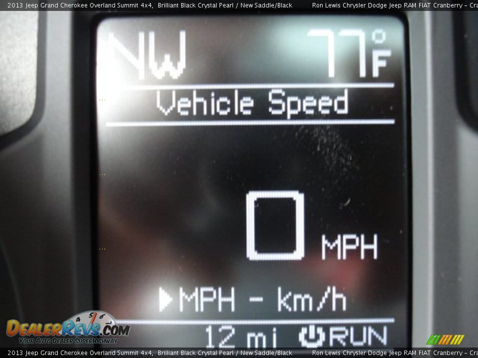 2013 Jeep Grand Cherokee Overland Summit 4x4 Brilliant Black Crystal Pearl / New Saddle/Black Photo #19