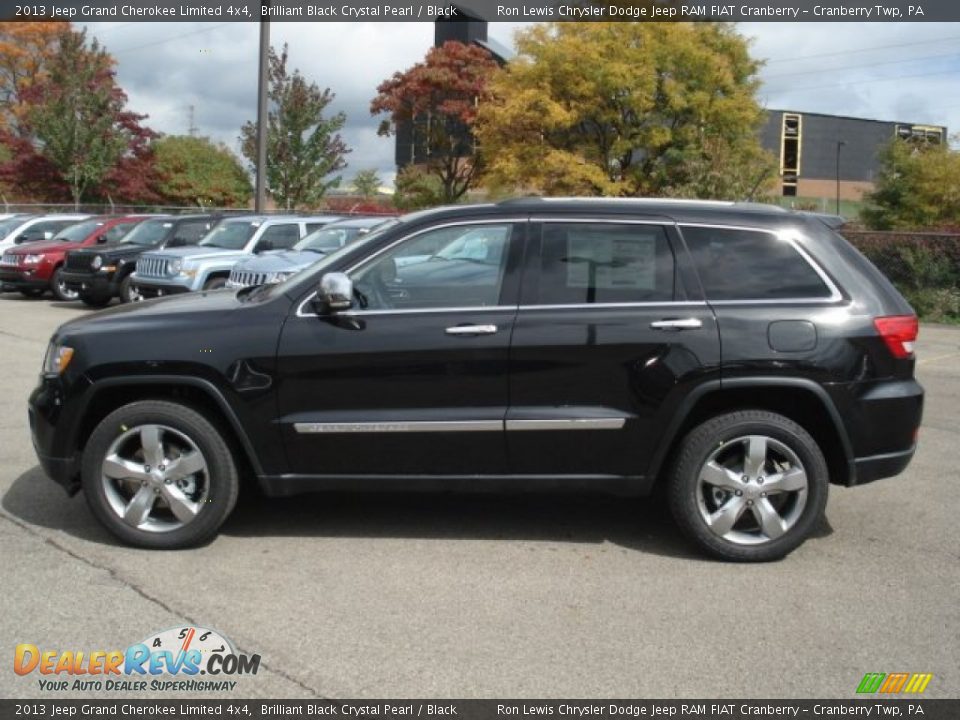 2013 Jeep Grand Cherokee Limited 4x4 Brilliant Black Crystal Pearl / Black Photo #1