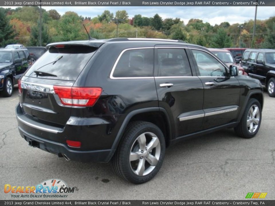 2013 Jeep Grand Cherokee Limited 4x4 Brilliant Black Crystal Pearl / Black Photo #6