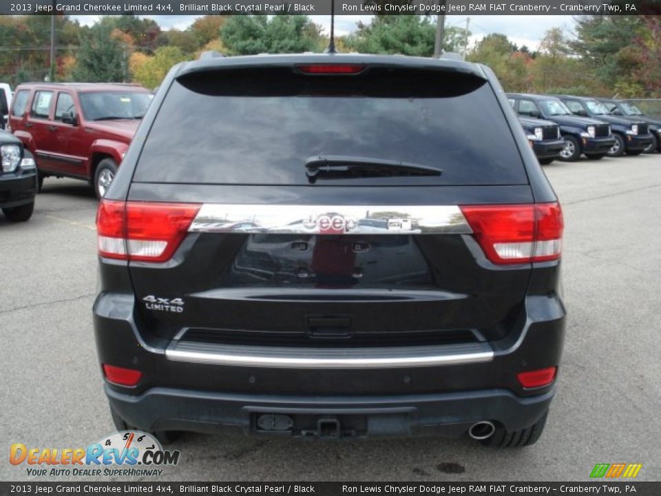 2013 Jeep Grand Cherokee Limited 4x4 Brilliant Black Crystal Pearl / Black Photo #7