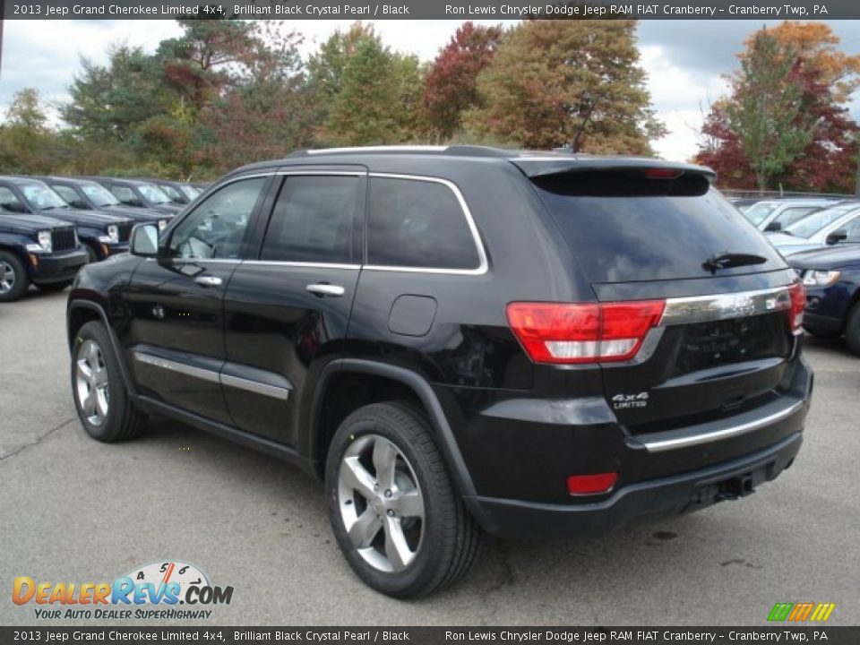 2013 Jeep Grand Cherokee Limited 4x4 Brilliant Black Crystal Pearl / Black Photo #8