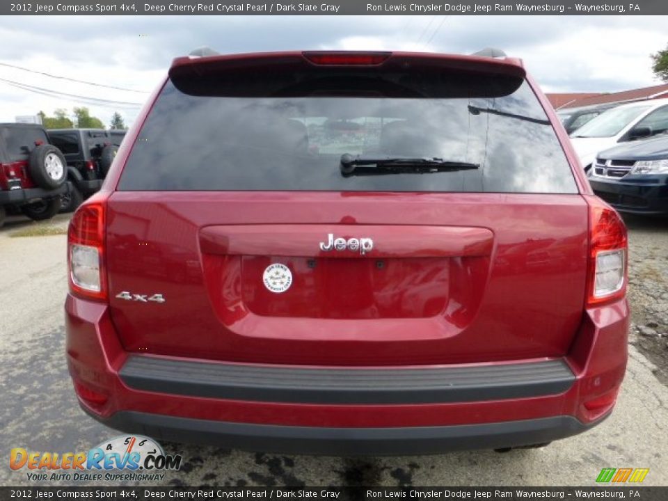 2012 Jeep Compass Sport 4x4 Deep Cherry Red Crystal Pearl / Dark Slate Gray Photo #4