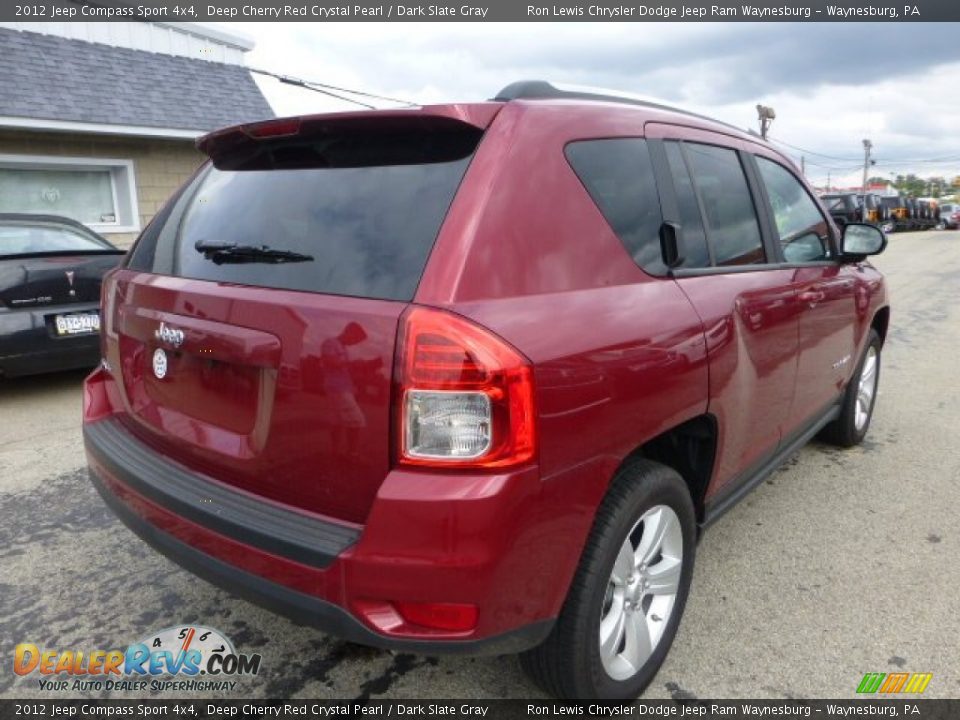 2012 Jeep Compass Sport 4x4 Deep Cherry Red Crystal Pearl / Dark Slate Gray Photo #5