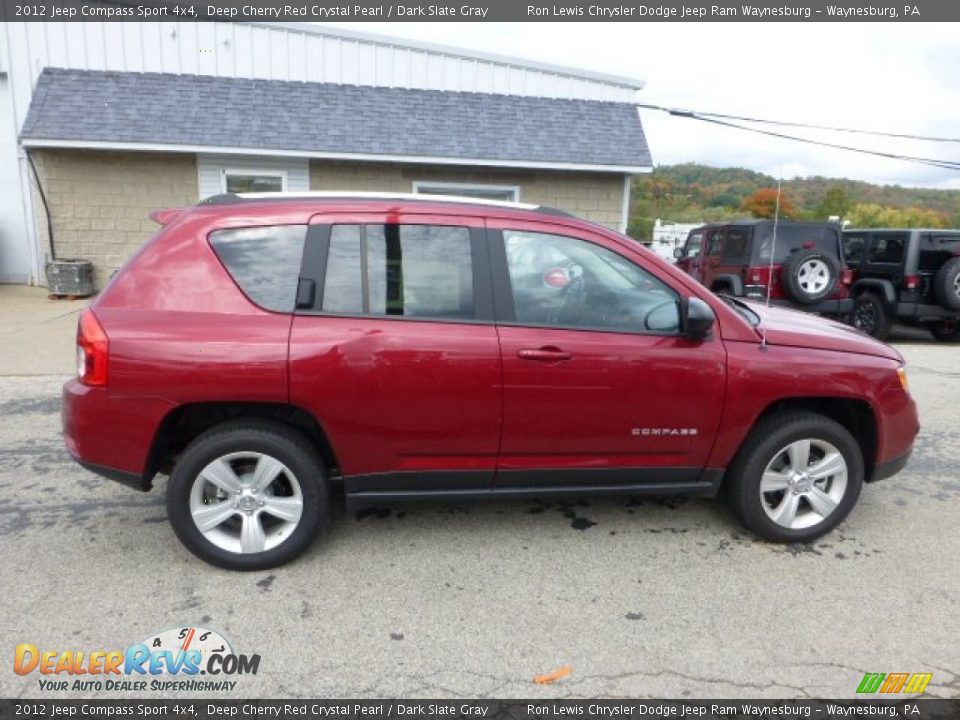 2012 Jeep Compass Sport 4x4 Deep Cherry Red Crystal Pearl / Dark Slate Gray Photo #6