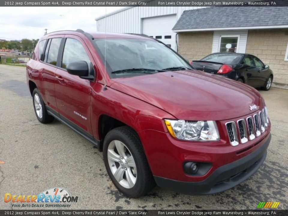 2012 Jeep Compass Sport 4x4 Deep Cherry Red Crystal Pearl / Dark Slate Gray Photo #7