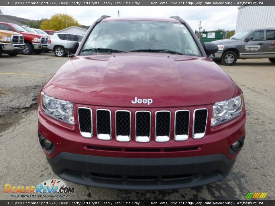 2012 Jeep Compass Sport 4x4 Deep Cherry Red Crystal Pearl / Dark Slate Gray Photo #8