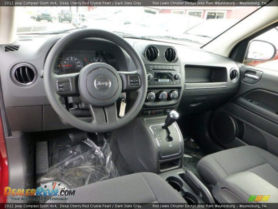 2012 Jeep Compass Sport 4x4 Deep Cherry Red Crystal Pearl / Dark Slate Gray Photo #12