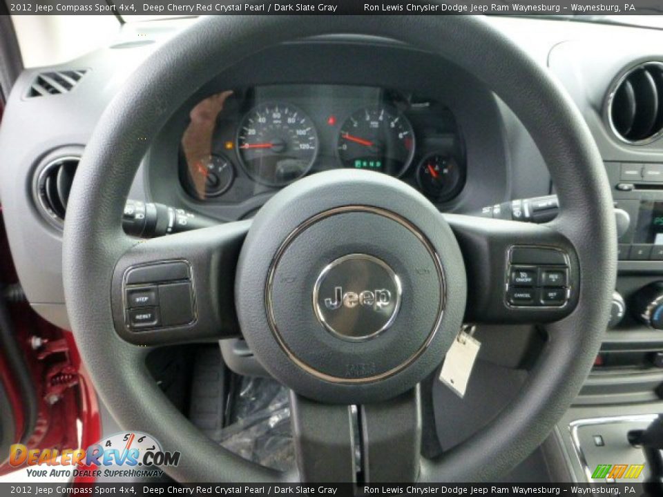 2012 Jeep Compass Sport 4x4 Deep Cherry Red Crystal Pearl / Dark Slate Gray Photo #17