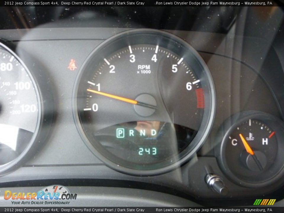 2012 Jeep Compass Sport 4x4 Deep Cherry Red Crystal Pearl / Dark Slate Gray Photo #19