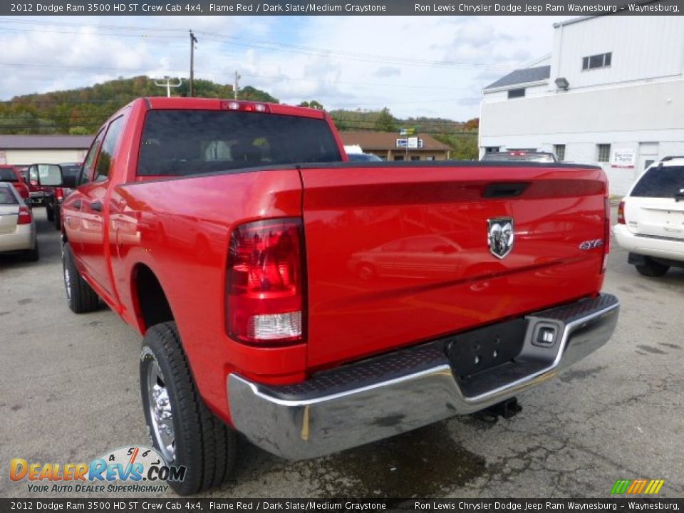 2012 Dodge Ram 3500 HD ST Crew Cab 4x4 Flame Red / Dark Slate/Medium Graystone Photo #3